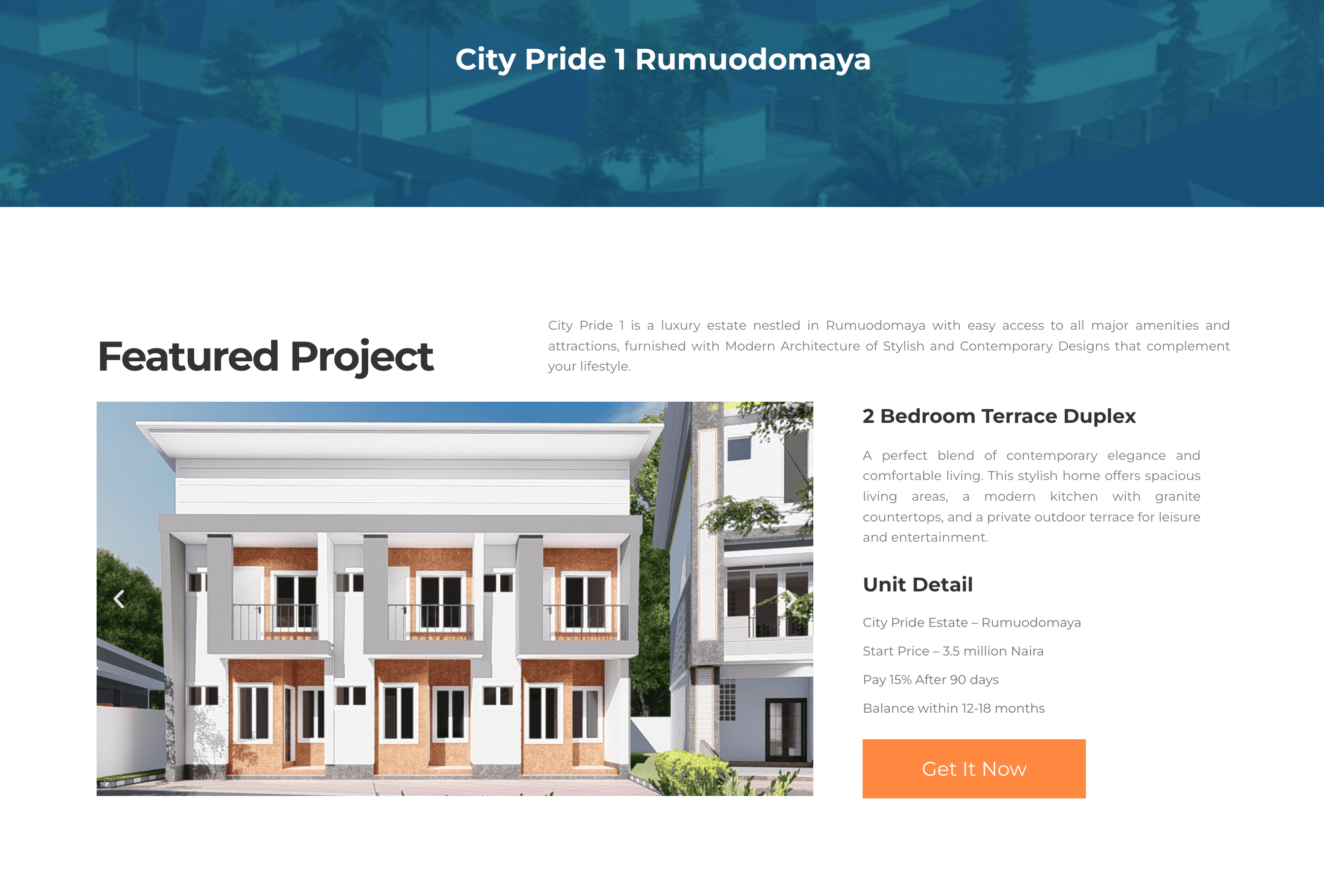 City Pride Estate Property Listing